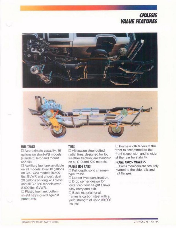 1986 Chevrolet Truck Facts Brochure Page 113
